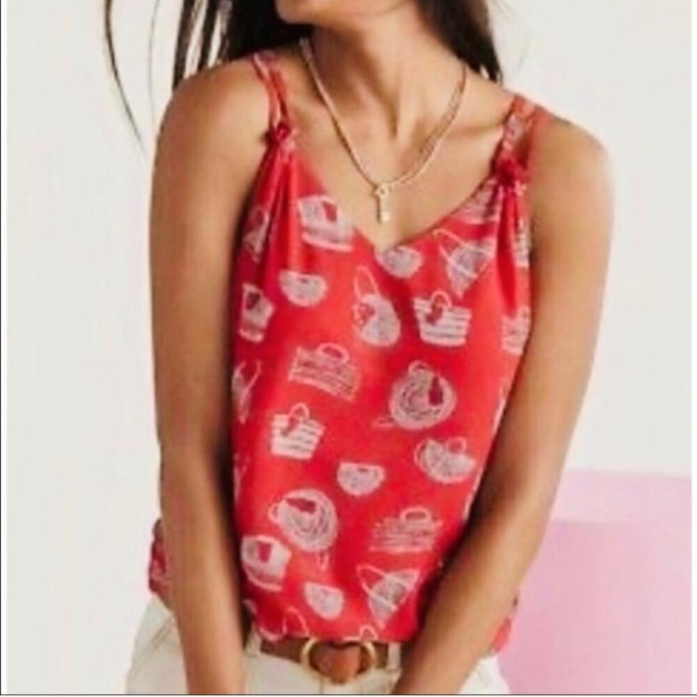 Cabi Nantucket Red Cami Tank Top 5624 Small